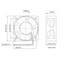 High Air Impedance Axial Fan DC5020 for High Temperature environment Cooling Fan